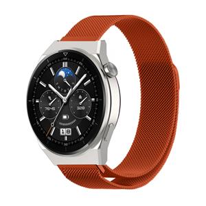 Strap-it Huawei Watch GT 3 Pro 46mm Milanese band (oranje)