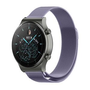 Strap-it Huawei Watch GT 2 Pro Milanese band (lichtpaars)