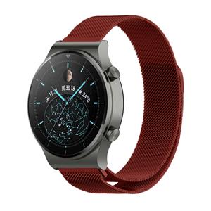 Strap-it Huawei Watch GT 2 Pro Milanese band (rood)