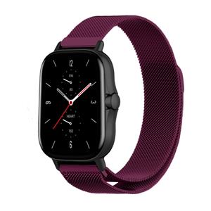 Strap-it Amazfit GTS 2 Milanese band (paars)