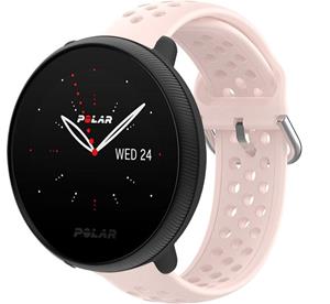 Strap-it Polar Ignite 2 siliconen bandje met gaatjes (lichtroze)