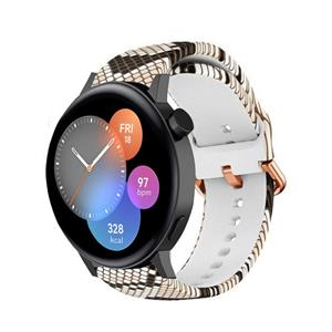 Strap-it Huawei Watch GT 3 42mm  Sneaky Snake siliconen bandje