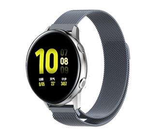 Strap-it Samsung Galaxy Watch Active Milanese band (space grey)