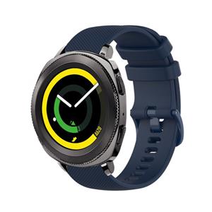 Strap-it Samsung Gear Sport Luxe Siliconen bandje (donkerblauw)