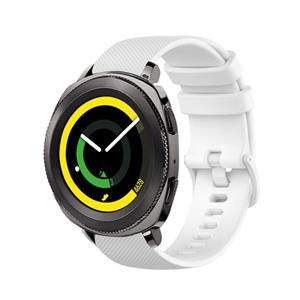 Strap-it Samsung Gear Sport Luxe Siliconen bandje (wit)