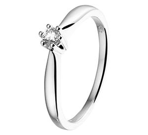 Tft Ring Diamant 0.08ct H SI Witgoud