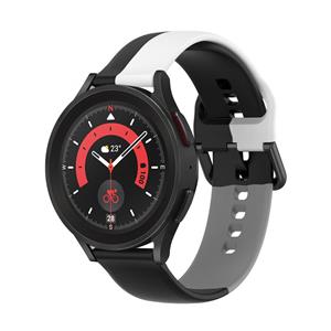 Strap-it Samsung Galaxy Watch 5 Pro triple sport band (zwart-wit-grijs)