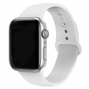 Strap-it Apple Watch 8 silicone band (wit)