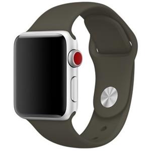 Strap-it Apple Watch 8 silicone band (donkergroen)