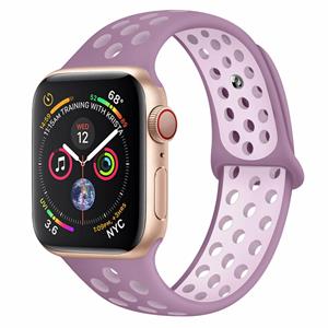 Strap-it Apple Watch 8 sport band (lichtpaars)