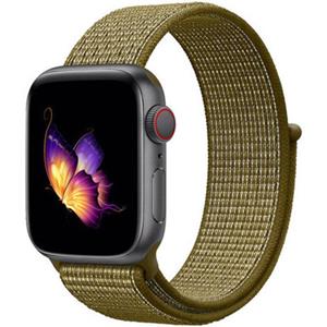 Strap-it Apple Watch 8 nylon band (olijf)