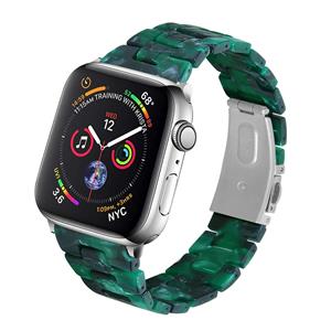 Strap-it Apple Watch 8 stalen band (groen)