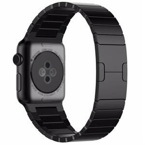 Strap-it Apple Watch 8 luxe metalen band (zwart)