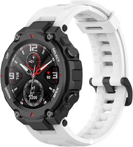 Strap-it Amazfit T-Rex (Pro) siliconen bandje (wit)