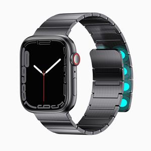 Strap-it Apple Watch luxe magnetische stalen band (zwart)