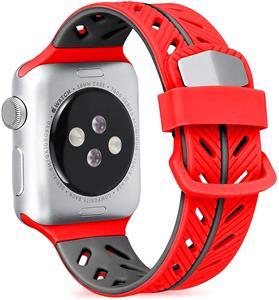 Strap-it Apple Watch Ultra Special Edition band (rood/zwart)