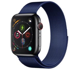 Strap-it Apple Watch Ultra Milanese band (blauw)