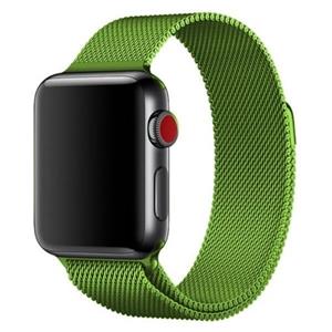 Strap-it Apple Watch Ultra Milanese band (lichtgroen)