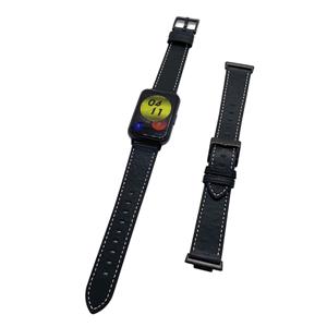 Strap-it Huawei Watch Fit 2 leren bandje (zwart)