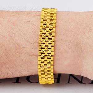 SaraMart Gold-gelb Armband Klassisch Mann Pattern1 Schmuck Armbanduhr