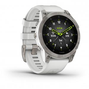 Garmin Epix Sapphire - Multifunctioneel horloge schneeweiß /titanium