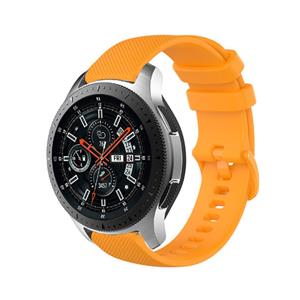 Strap-it Samsung Galaxy Watch 46mm luxe siliconen bandje (oranje)