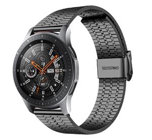 Strap-it Samsung Galaxy Watch 46mm roestvrij stalen band (zwart)