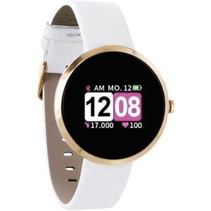 X-Watch SIONA COLOR FIT elegante Damenuhr mit Blutdruck- & Herzfrequenzmesser Smartwatch (3,7 cm/1 Zoll) Fitness Tracker, Fitness Tracker, Fitness Tracker für Frauen, Mädchen, WhatsApp Funkt