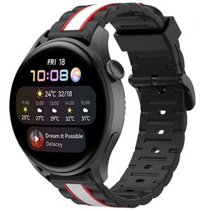 Strap-it Huawei Watch 3 (Pro) Special Edition band (zwart/wit)