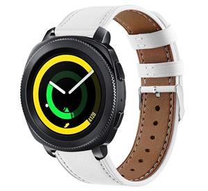 Strap-it Samsung Gear Sport bandje leer (wit)