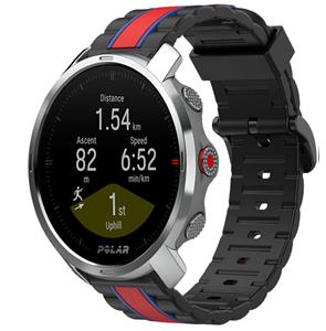 Strap-it Polar Grit X Special Edition band (zwart/rood)