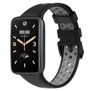 Strap-it Xiaomi Smart Band 7 Pro sport bandje (zwart/grijs)