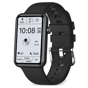 Ksix Tube Smartwatch met Hartslagmeting - Zwart