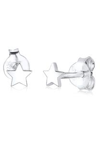 Elli, Ohrringe Sterne Stars Astro Stern Trend 925 Silber in silber, Schmuck für Damen