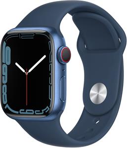 Apple Watch Series 7 (41mm) GPS+4G Alu mit Sportarmband blau/abyss blau