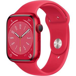 Apple Watch Series 8 (45mm) GPS (PRODUCT)RED Alu mit Sportarmband rot/rot