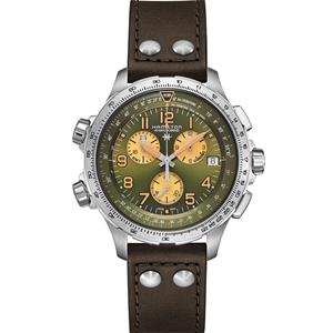 Hamilton khaki aviation x-wind gmt chrono quartz