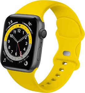 Strap-it Apple Watch siliconen bandje (geel)