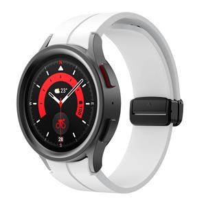 Strap-it Samsung Galaxy Watch 5 Pro magnetische sport band (wit)