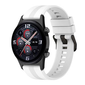 Strap-it Honor Watch GS 3 siliconen bandje (wit)