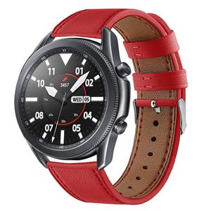 Strap-it Samsung Galaxy Watch 3 45mm leren bandje (rood)