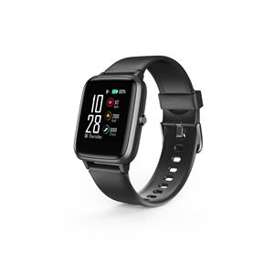Hama Fit Watch 5910 33 mm Edelstahl GPS - Smartwatch - schwarz Smartwatch