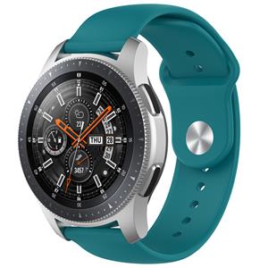 Strap-it Samsung Galaxy Watch 46mm sport bandje (groen-blauw)