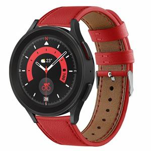 Strap-it Samsung Galaxy Watch 5 Pro leren bandje (rood)