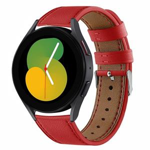Strap-it Samsung Galaxy Watch 5 40mm leren bandje (rood)