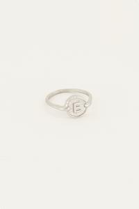 My jewellery Ring met cirkel&initial