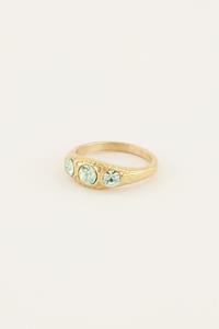 My jewellery Triple mint leaves ring