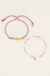 My jewellery Souvenir armbanden set met parels