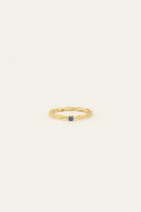 My jewellery Single ocean blue ring