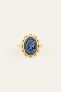 My jewellery Bold Spirit blauwe cameo ring